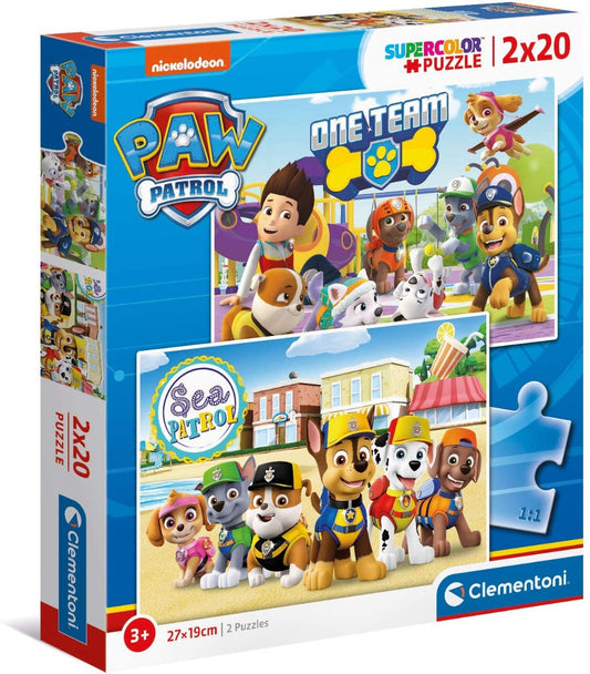 Clementoni Paw Patrol 2X20 Pcs Puzzle