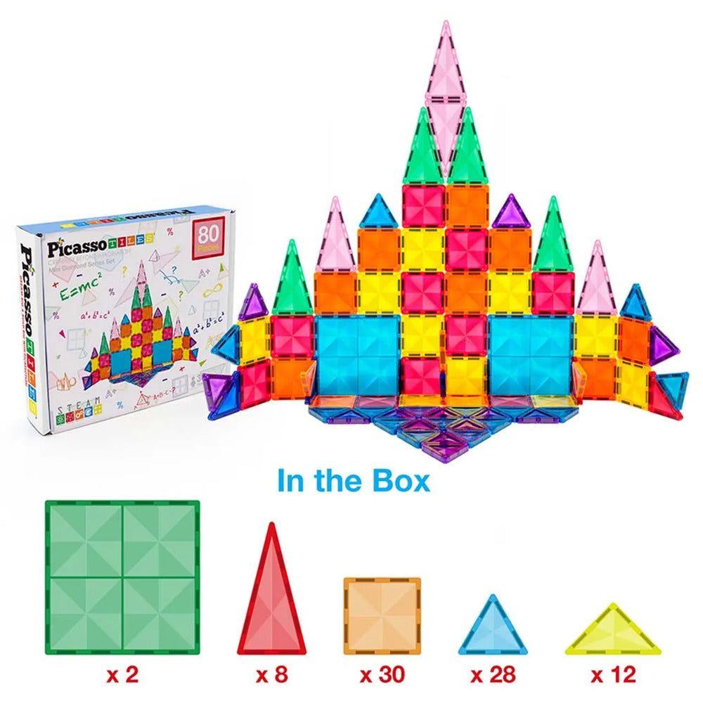 Picasso Magnetic Mini Diamond Building 80 Pieces