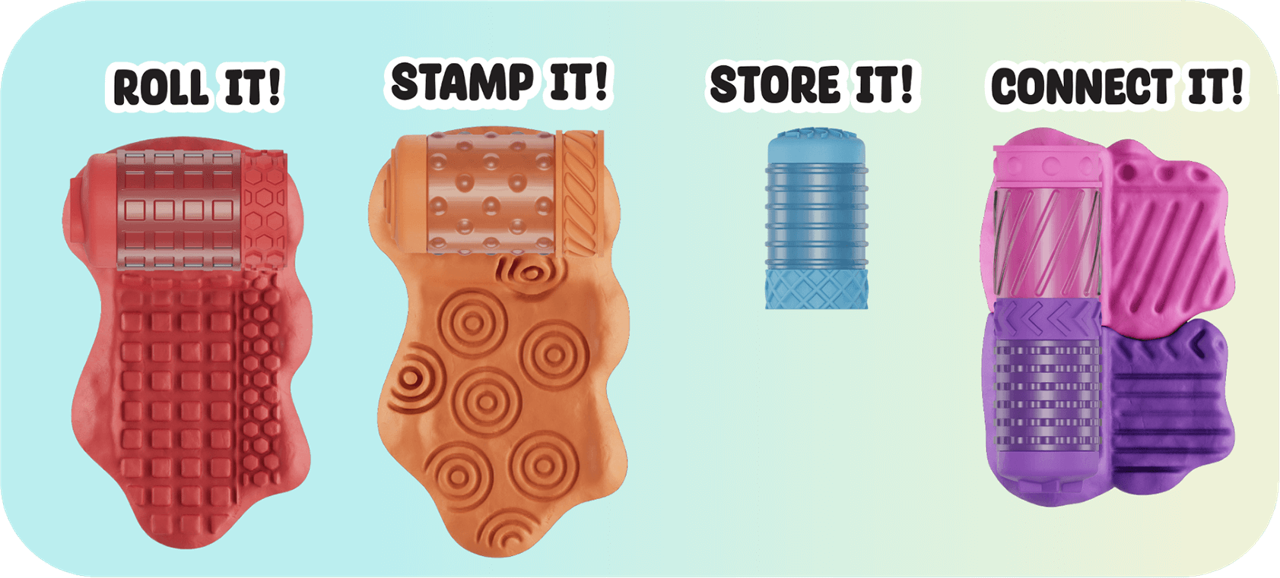 Wonder Factory Never Dry Dough Singles asstd (SK)