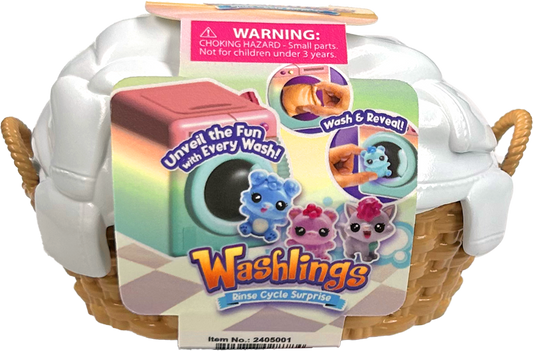 Washlings Hamper Set w/ 2 Laundry Bags (PDQ)