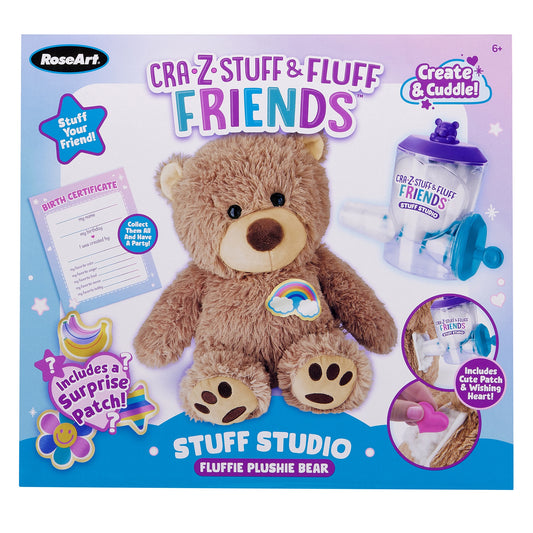 Rose Art CraZStuff & Fluff Stuff Studio Fluffy Plushie Bear
