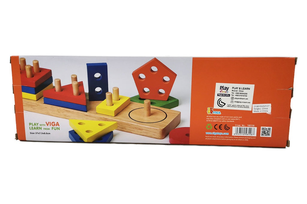 Viga - Geometric Block Sorter Set