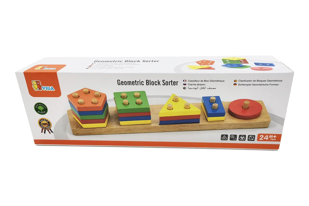 Viga - Geometric Block Sorter Set