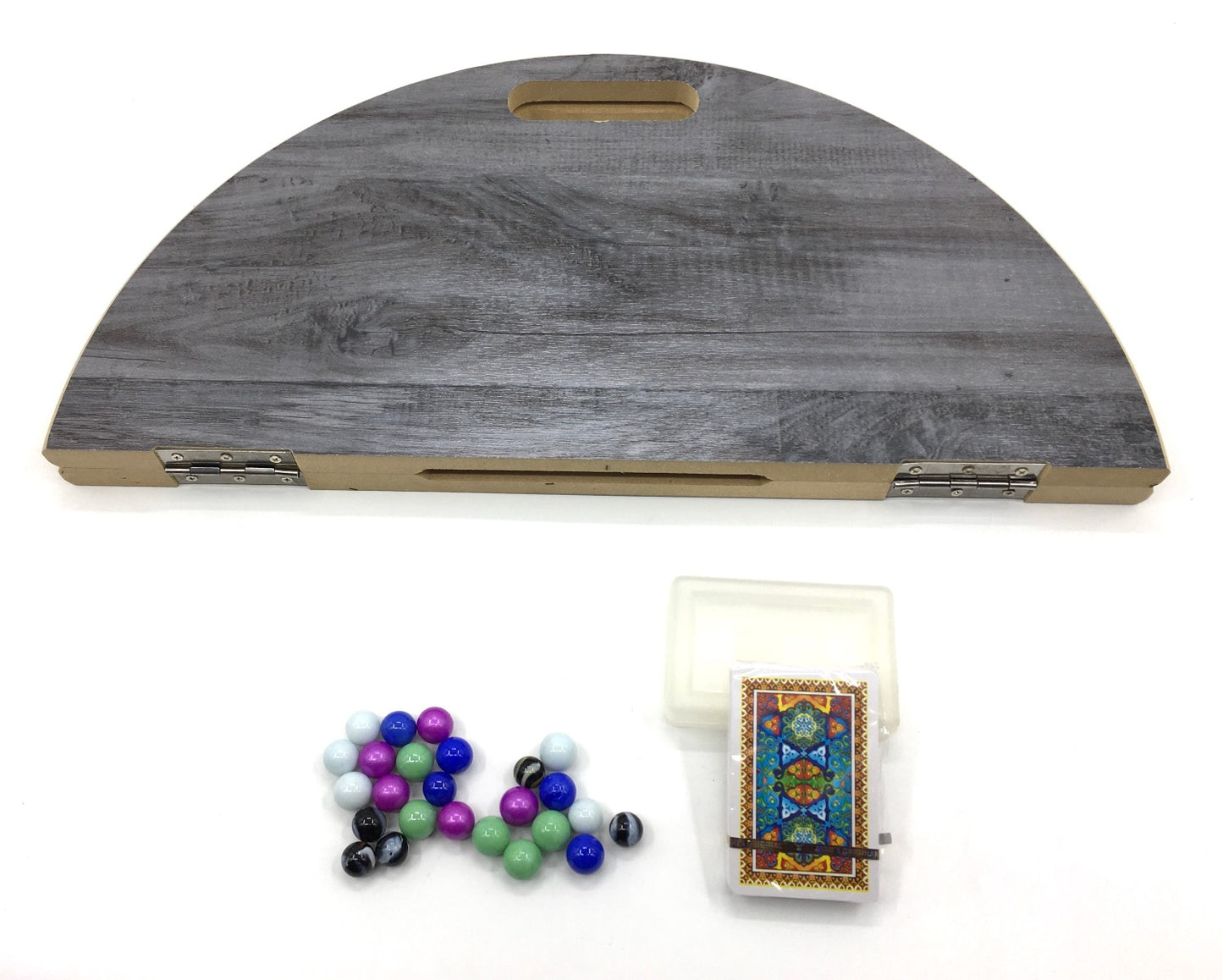 Jackaro Board Game 4 Players With Number Circle Shape-Dark Gray