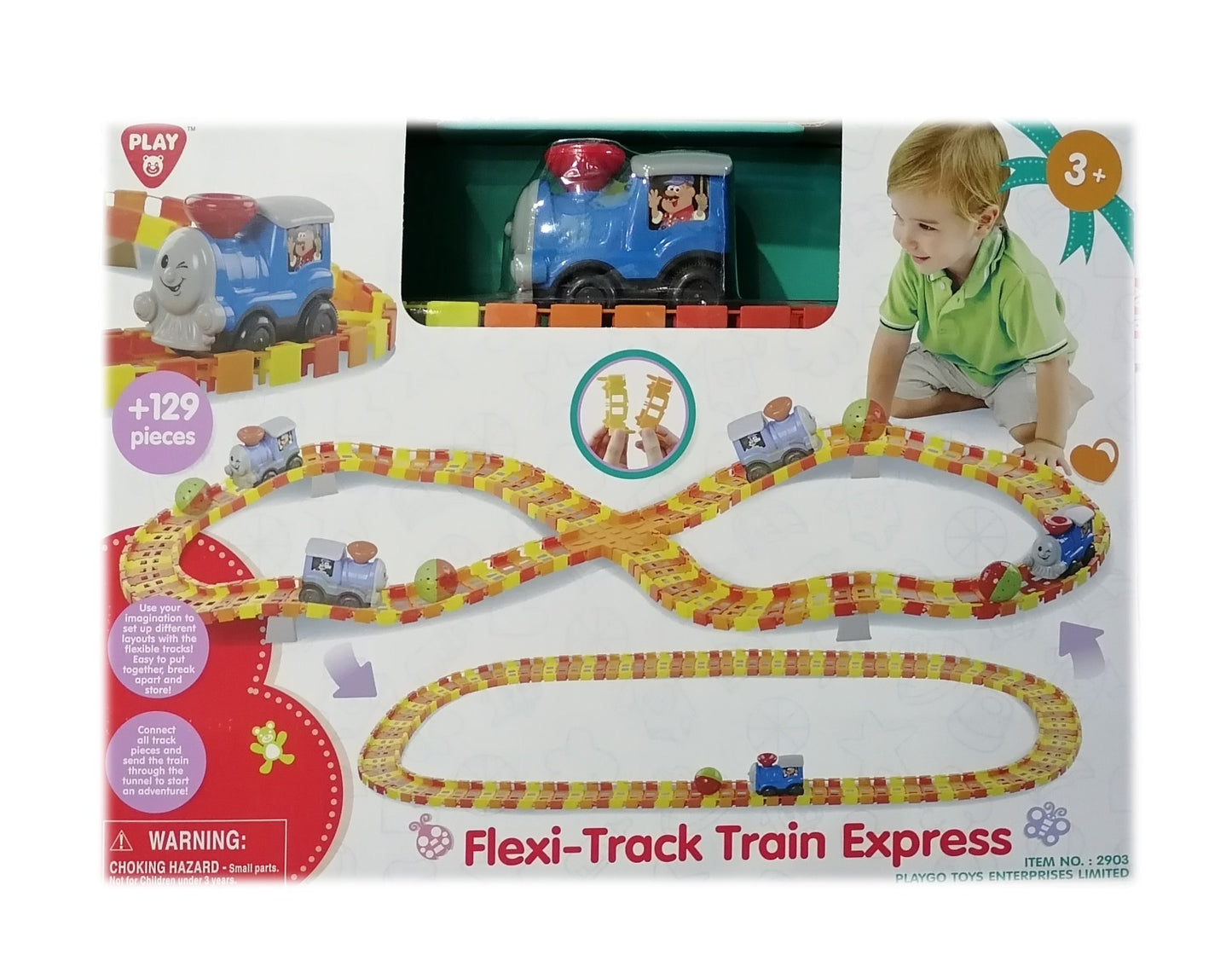 Play Go - Under Tunnel Train Set Battery Operated