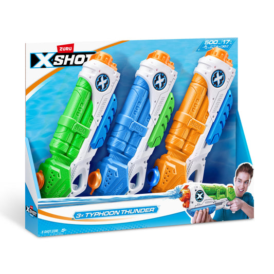 مسدس ماء X-Shot تايفون ثاندر – ابتلّ وانتصر – 3 قطع