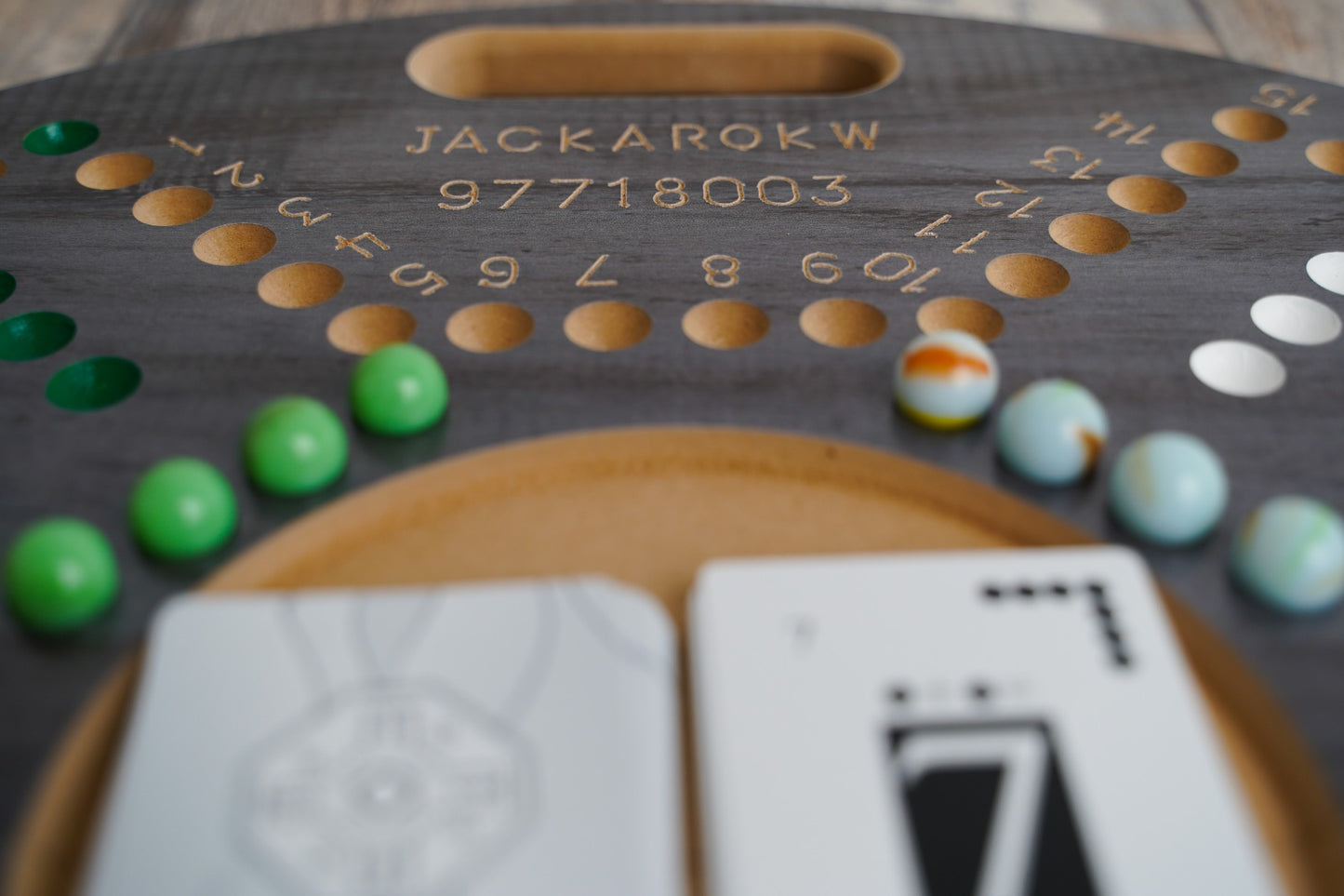 Jackaro Circle Shape Foldable & Numbered - 4 Players - Dark Gray