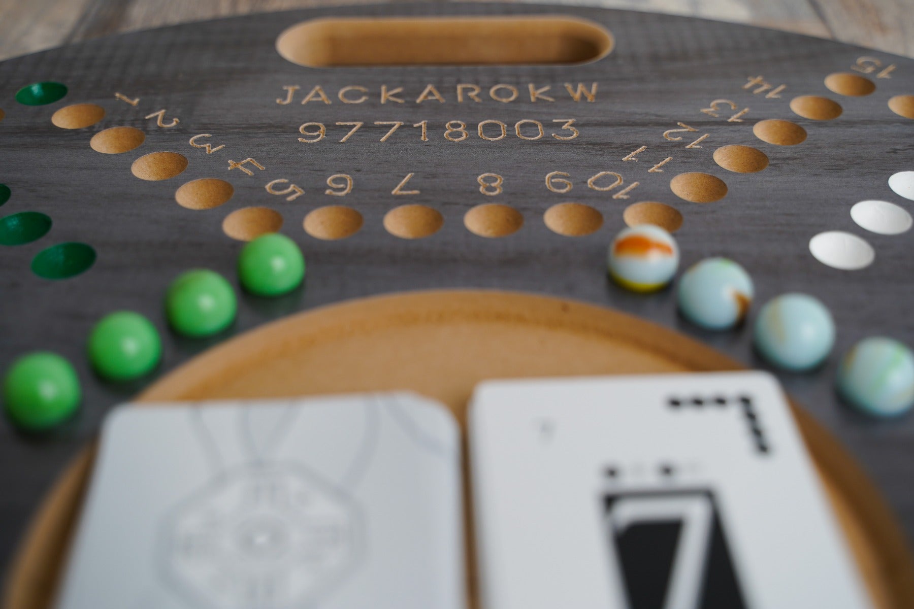 Jackaro Circle Shape Foldable & Numbered - 4 Players - Dark Gray