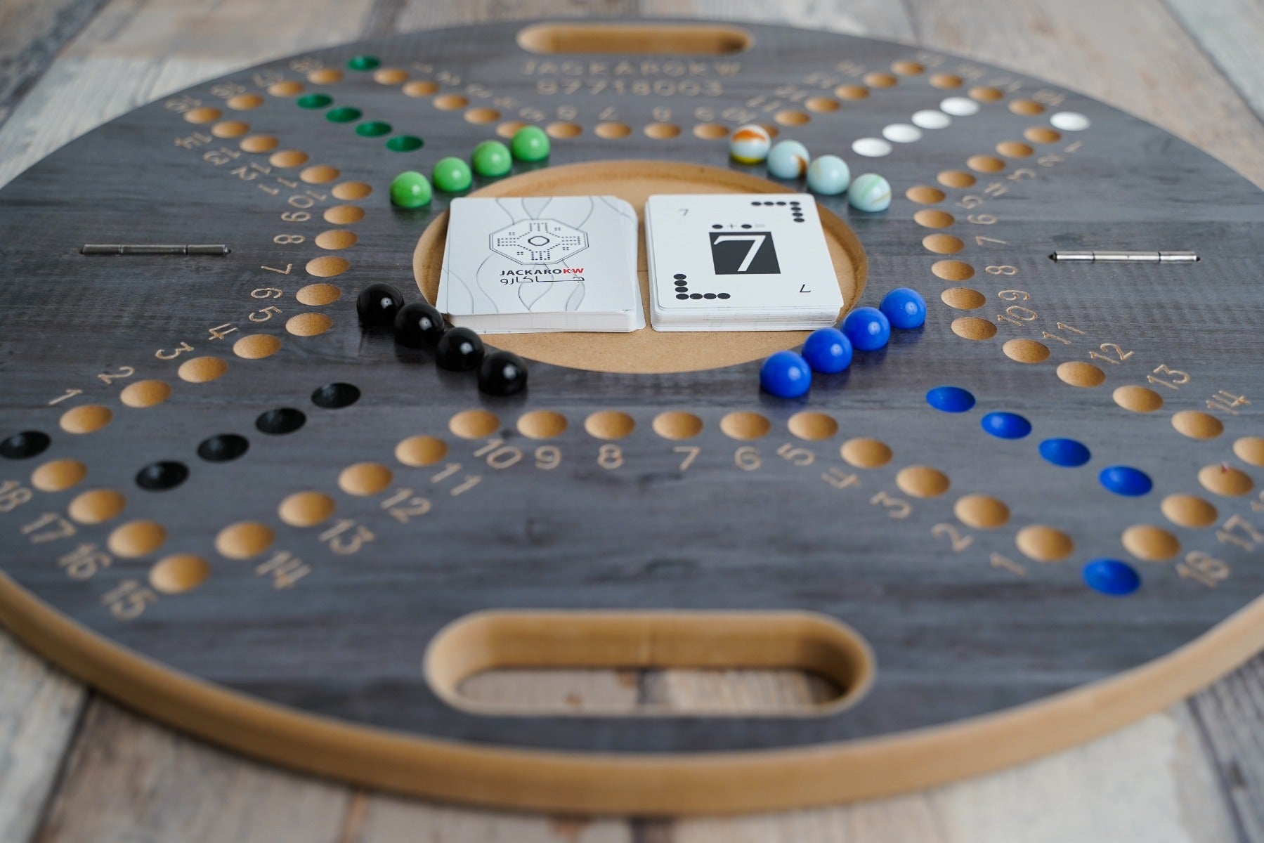Jackaro Circle Shape Foldable & Numbered - 4 Players - Dark Gray