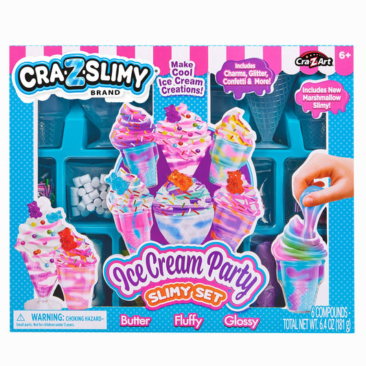 CraZSlimyÃƒÆ’Ã¢â‚¬Å¡ Ice Cream Party Slime Set
