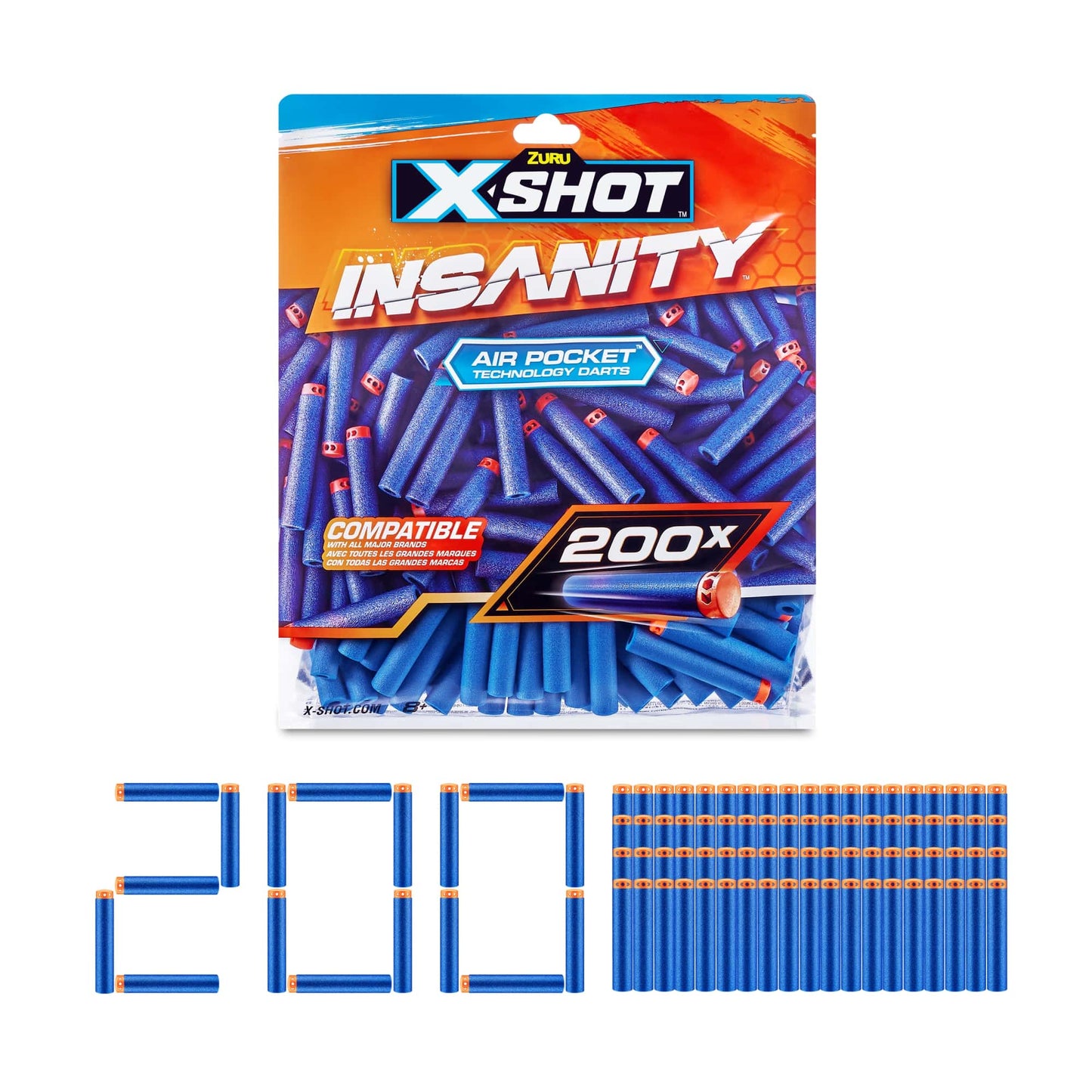 200 رصاصة X-Shot Insanity – دقة وسرعة في المعركة