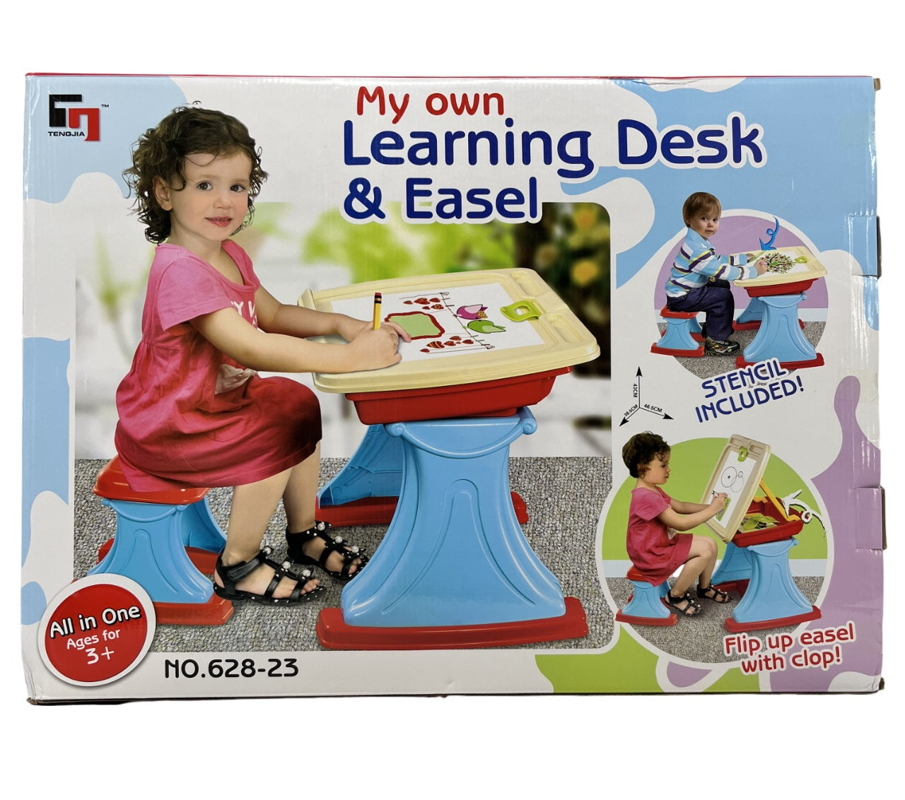 Learning Desk - Blue & Red