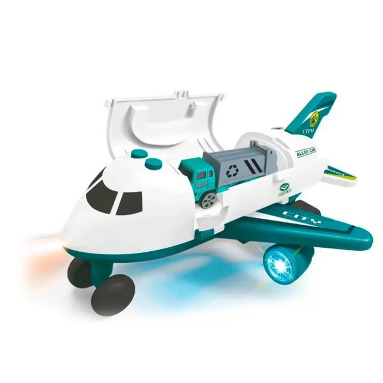 Aircraft-Storage Single Sanitation Truck Green
