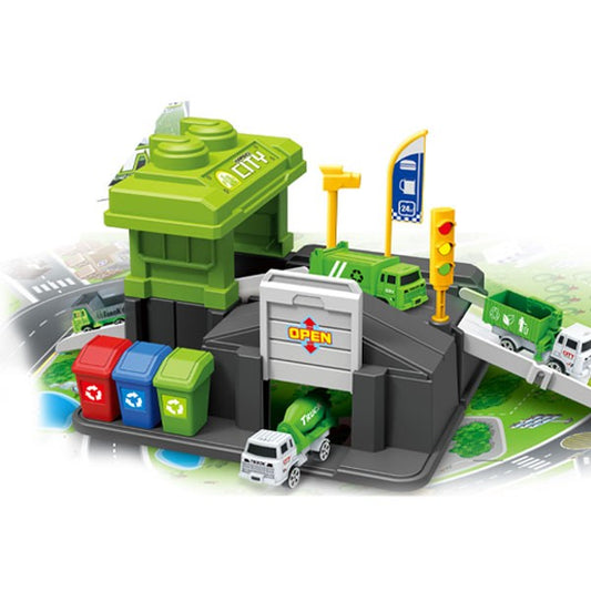 Waste Station Parking Lot Set