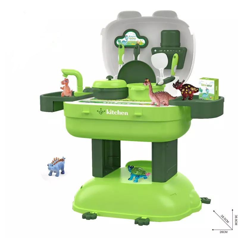 Dinosaur Backpack Kitchen 3 In 1- 36 Pieces