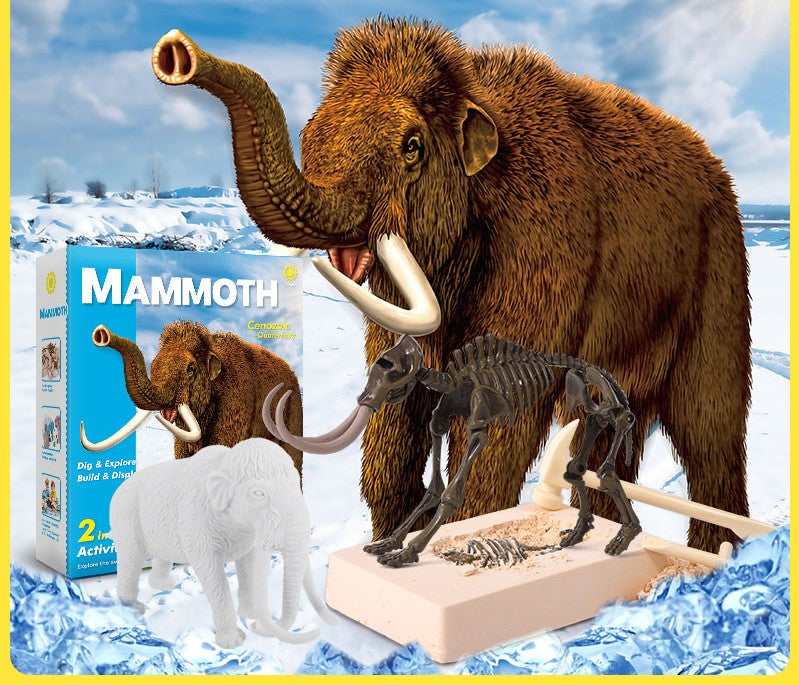 Mammoths 2 In 1 Dig And Paint