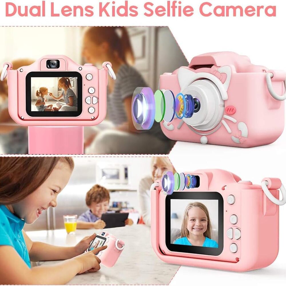 Kids Camera 15Mp - Hd 1920*1080P - Pink