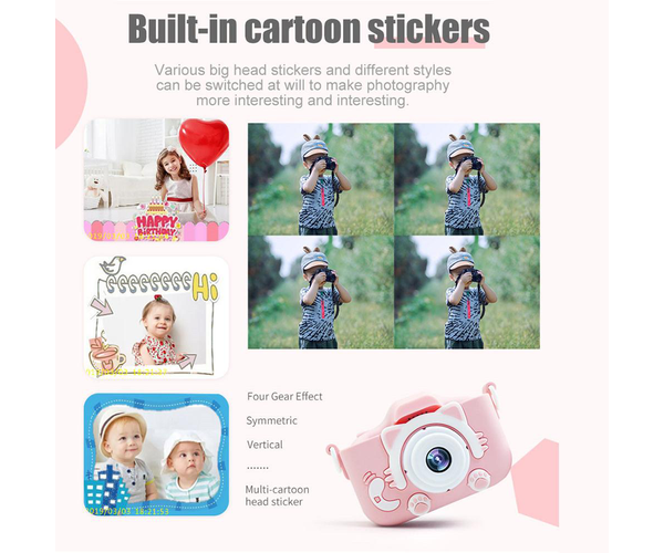 Kids Camera 15Mp - Hd 1920*1080P - Pink