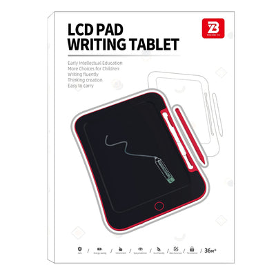 LF Red Black Cap 10.5 Inch LCD Writing Pad, Red