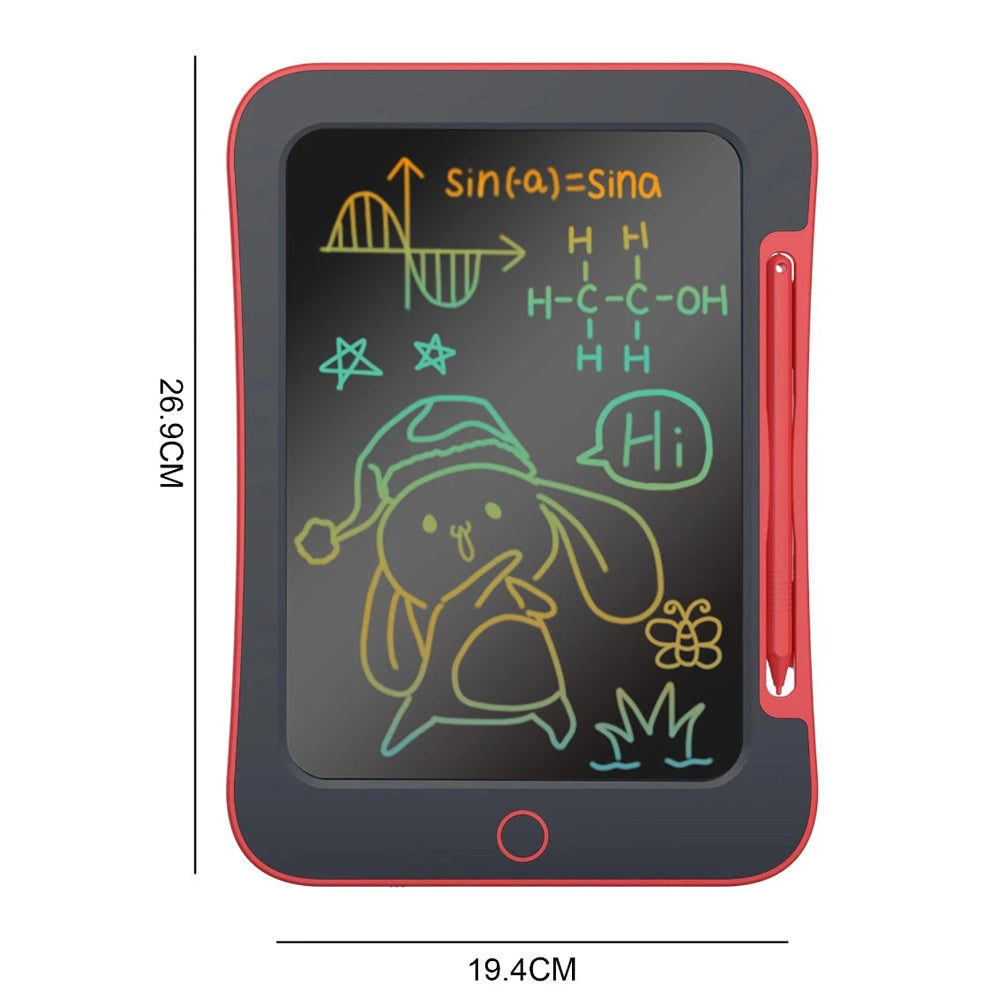 LF Red Black Cap 10.5 Inch LCD Writing Pad, Red