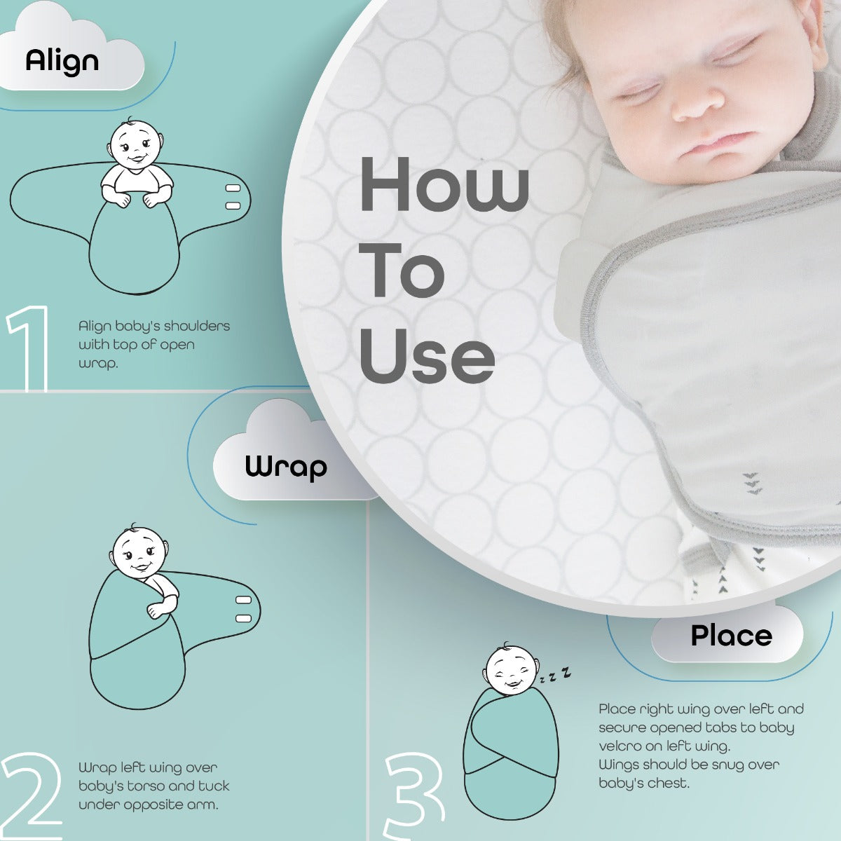 Organic Moon Swaddler-Pink