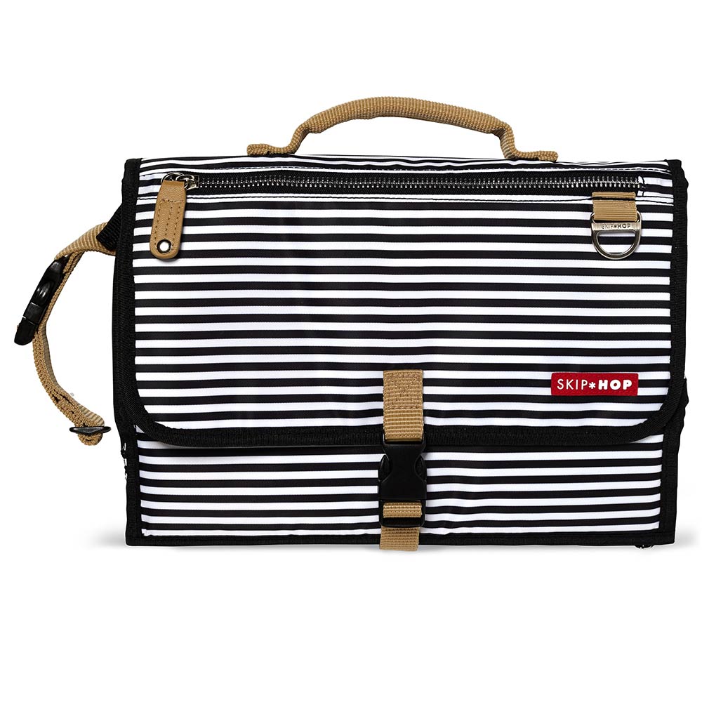 Pronto Changing Station Black-White Stripes