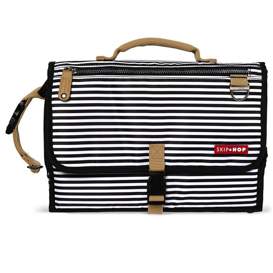 Pronto Changing Station Black-White Stripes