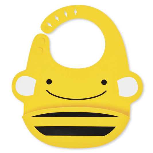Skip Hop Zoo Fold & Go Silicone Bib Bee