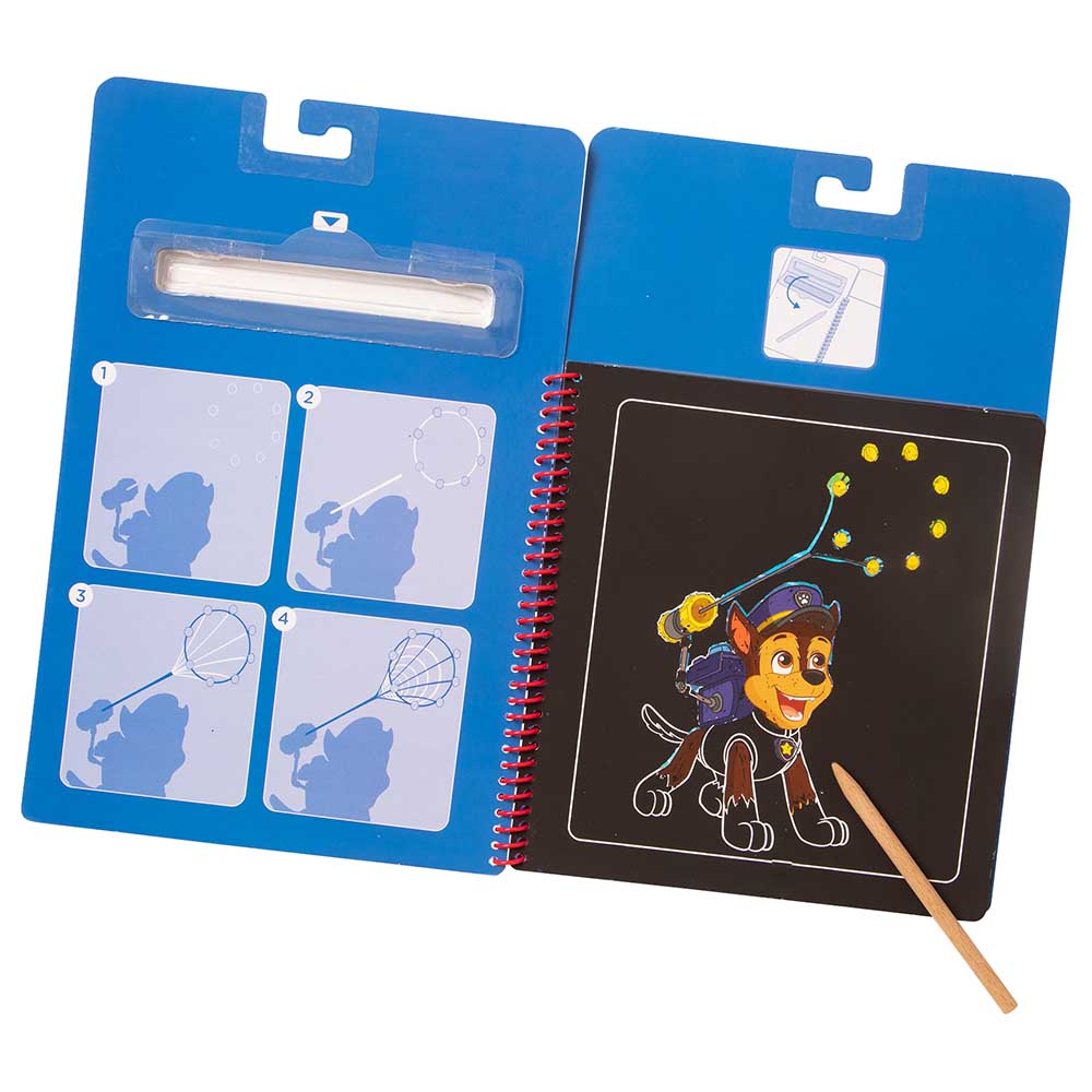 Melissa & Doug - Paw Patrol Scratch Art Pad, Chase