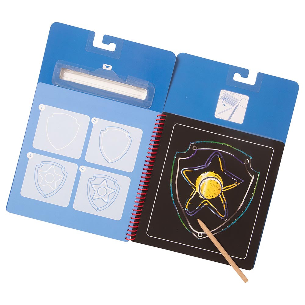 Melissa & Doug - Paw Patrol Scratch Art Pad, Chase