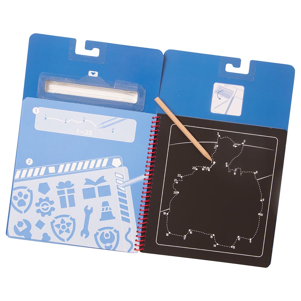 Melissa & Doug - Paw Patrol Scratch Art Pad, Chase
