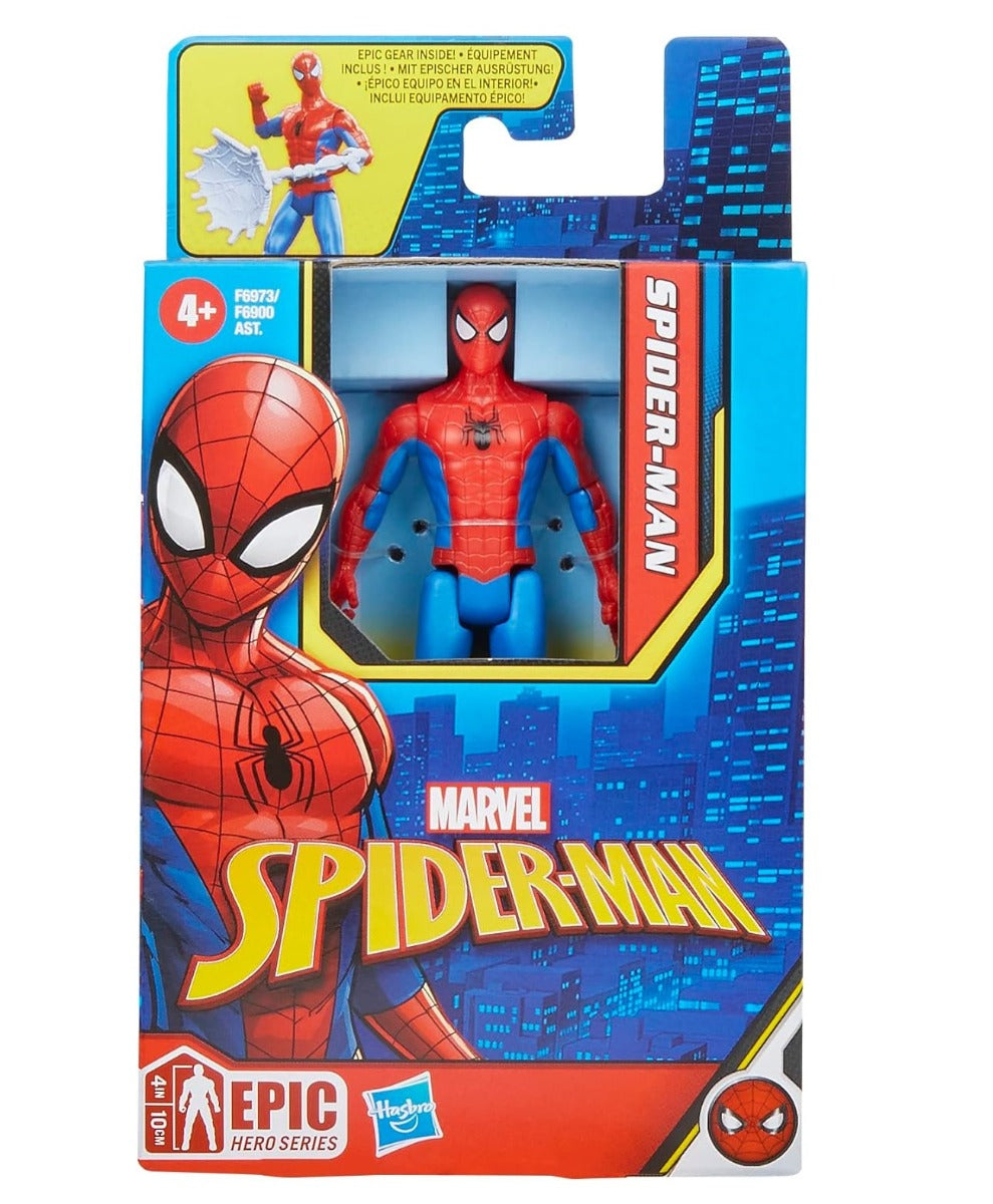 Hasbro - Classic Spiderman Figure, 4 Inch, Red And Blue