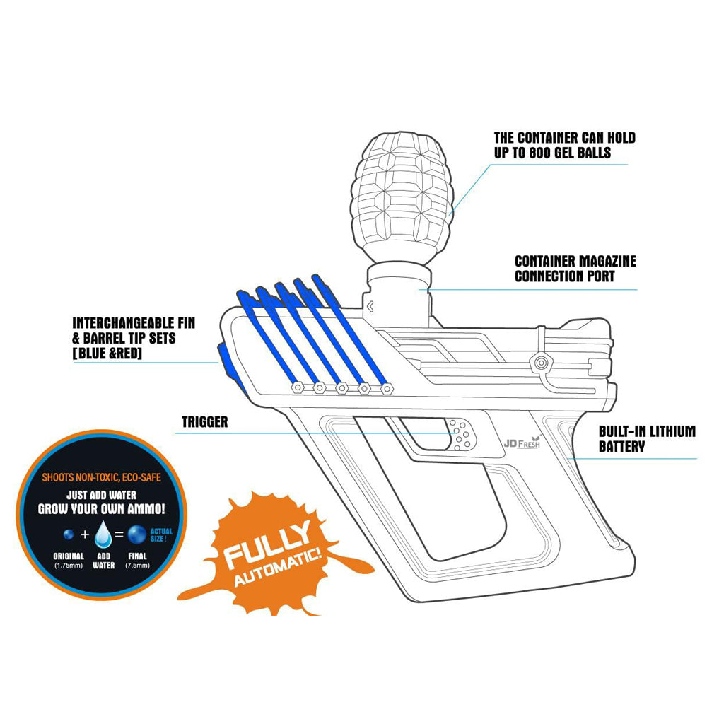 Gel Strike Energy Xs-893- Blue
