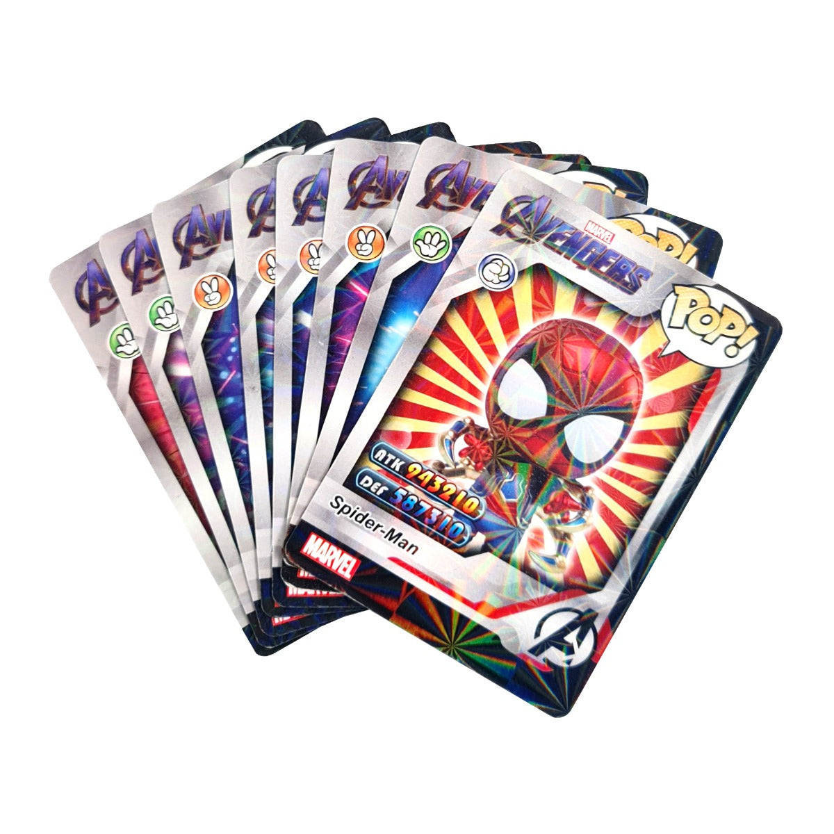 Avengers Endgame Trading Cards Spiderman, 8 Pieces