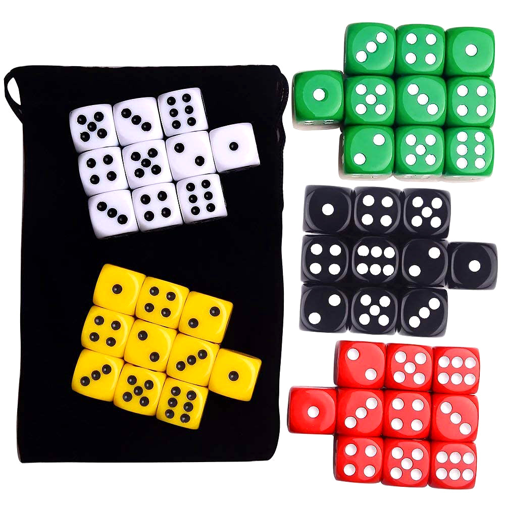 Kids Giveaway Gifts - 5 Color Game Dice - 50Pcs