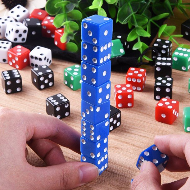 Kids Giveaway Gifts - 5 Color Game Dice - 50Pcs
