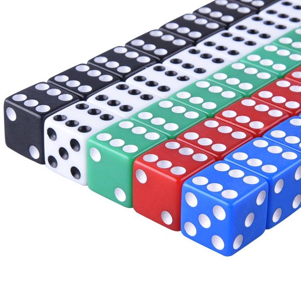 Kids Giveaway Gifts - 5 Color Game Dice - 50Pcs