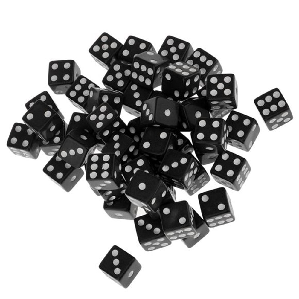 Kids Giveaway Gifts - Game Dice 100Pcs -Black