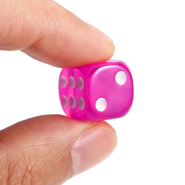 Kids Giveaway Gifts - Transparent Game Dice 100Pcs -Purple
