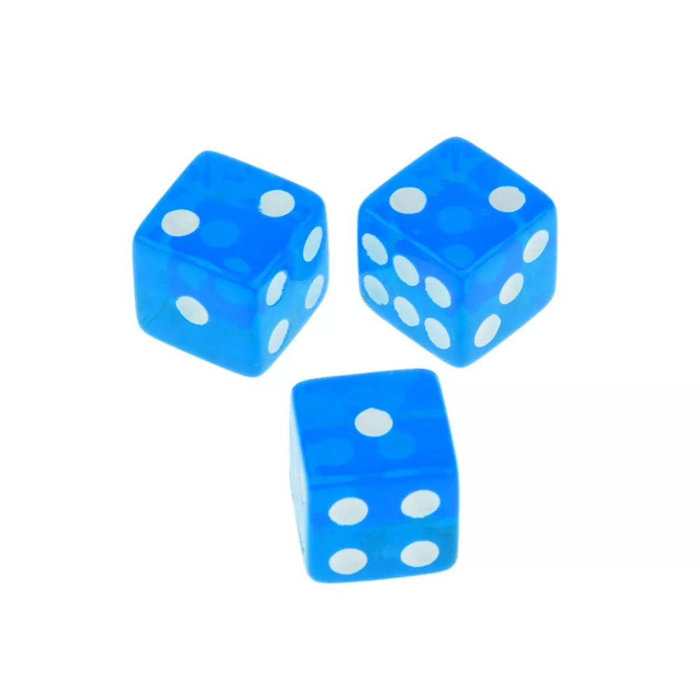 Kids Giveaway Gifts - Transparent Game Dice 100Pcs -Blue