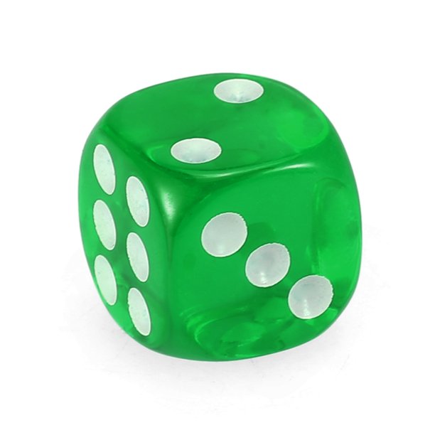 Kids Giveaway Gifts - Transparent Game Dice 100Pcs -Dark Green