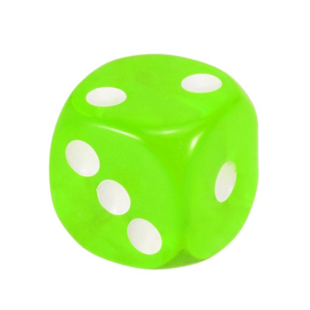 Kids Giveaway Gifts - Transparent Game Dice 100Pcs -Light Green