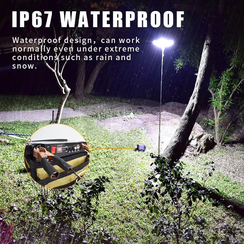 Conpex - Outdoor Multifunction COB Led Light with Remote Control, 11766 Lumen 