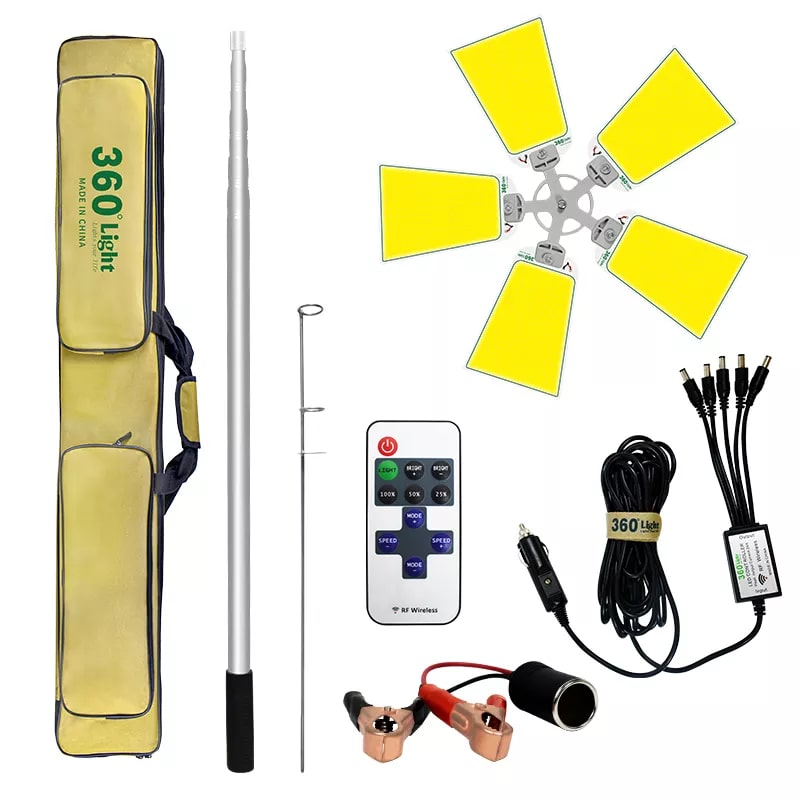Conpex - Outdoor Multifunction COB Led Light with Remote Control, 11766 Lumen 