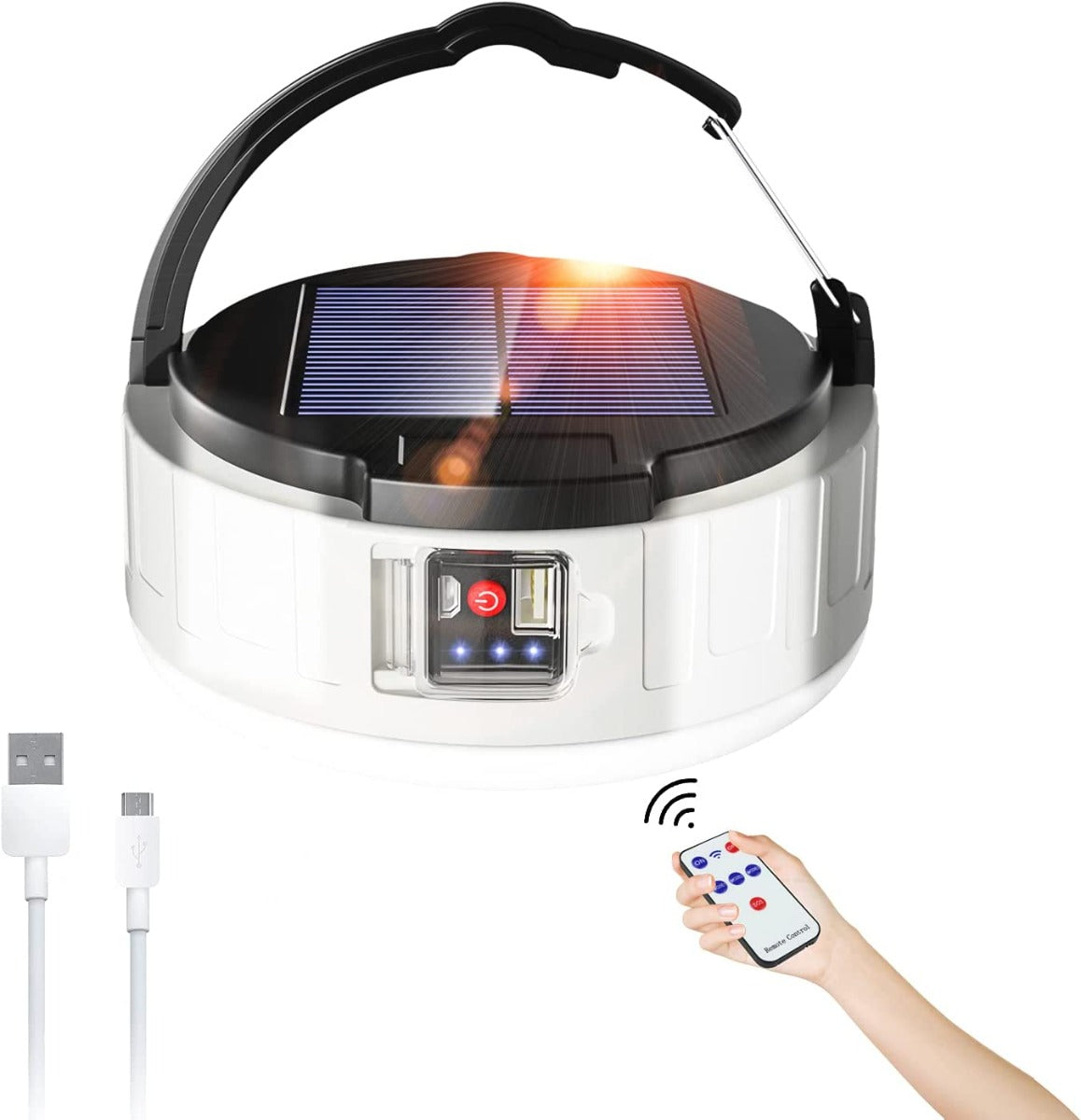 LED Camping Lantern Rechargeable with Remote,3600mAh