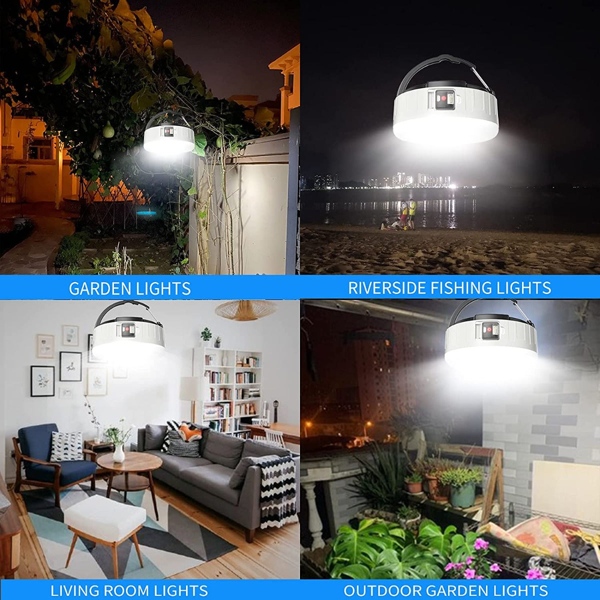 LED Camping Lantern Rechargeable with Remote,3600mAh