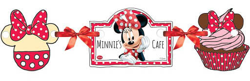 Minnie Cafe Die Cut Silhouette Banner