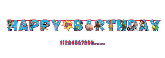 Disney Pixar Toy Story 4 Jumbo Add-An-Age Letter Banner