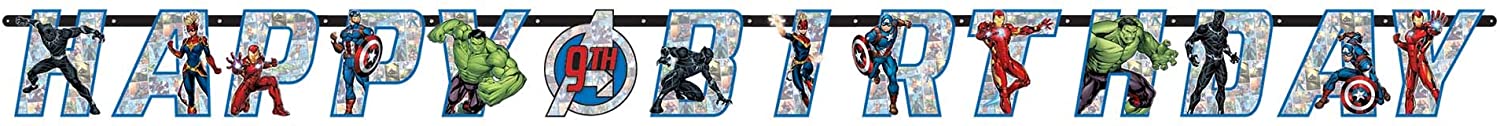 Marvel Avengers Powers Unite Jumbo Letter Banner Kit