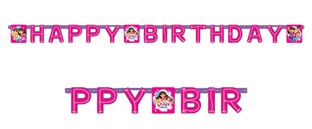 Dora The Friends Happy Birthday Banner